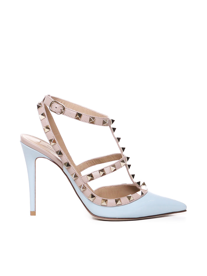 Valentino Garavani With Heel Blu Porcellana/poudre