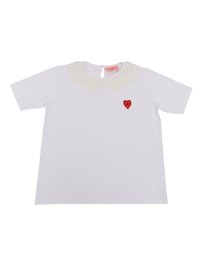 WHITE T-SHIRT Cotton Short Sleeves