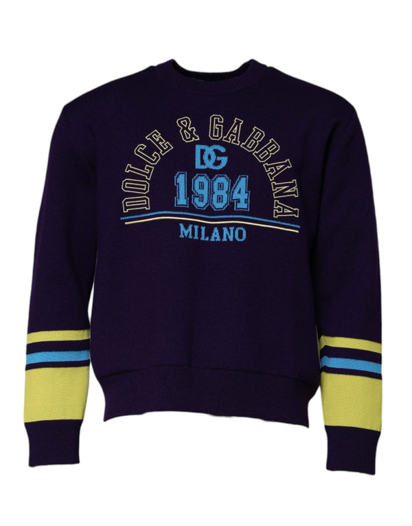 Dolce & Gabbana 59% Virgin Wool 41% Polyester sweatshirt in navy