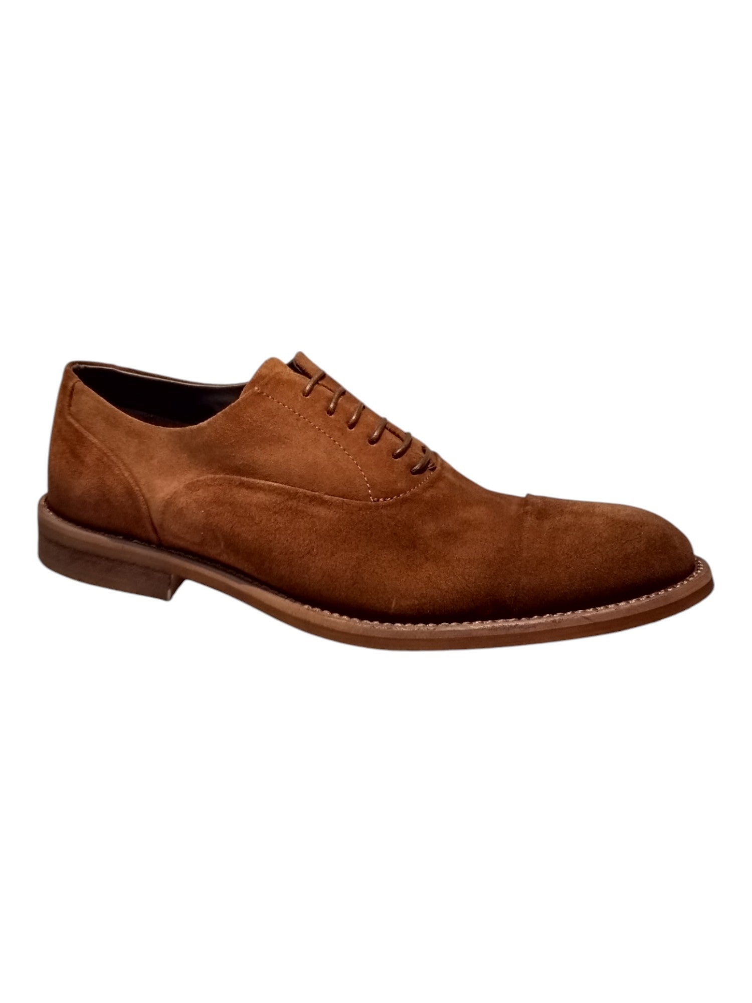 Sfod Kurud Brown Calf Leather Rubber Sole Shoe