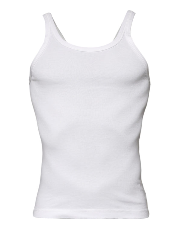 Dolce & Gabbana 100% Cotton tank top in white