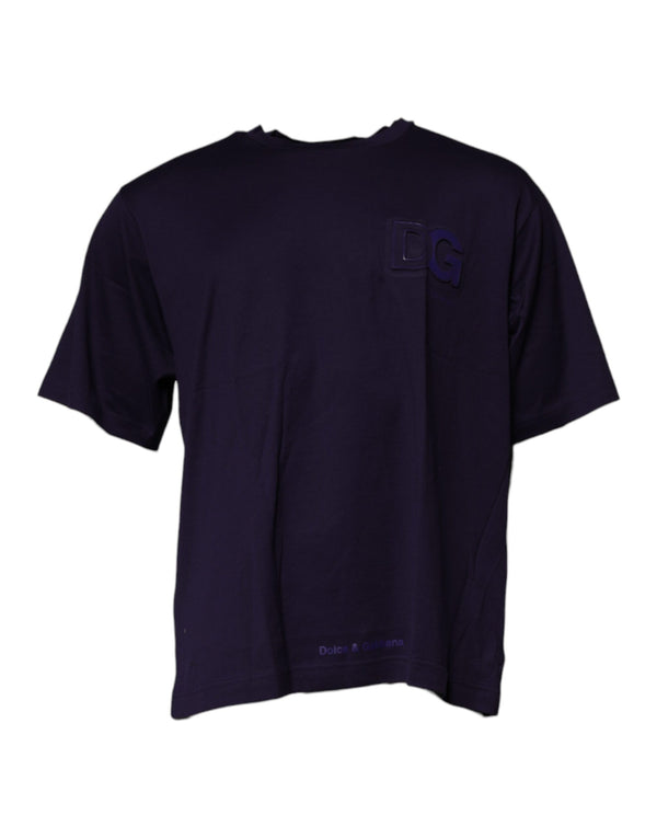 Dolce & Gabbana 100% Cotton t-shirt in navy