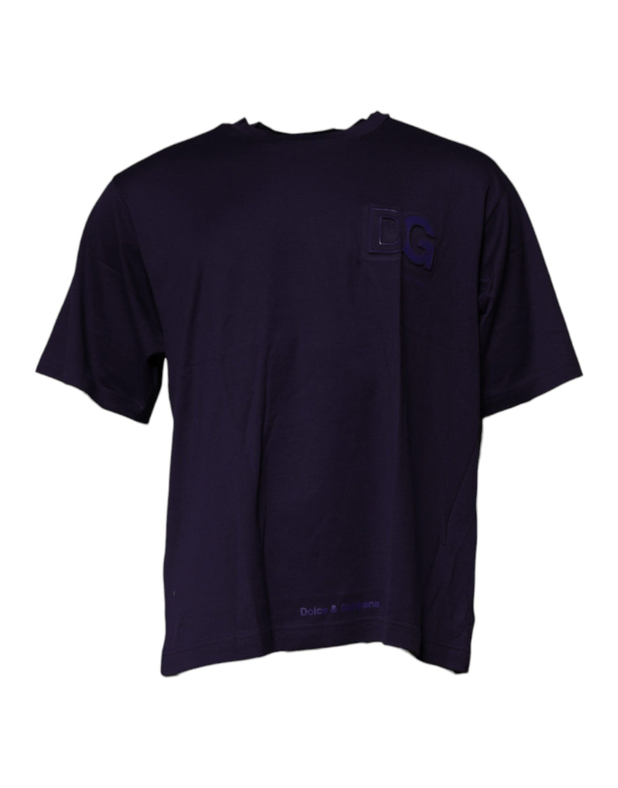 Dolce & Gabbana 100% Cotton t-shirt in navy