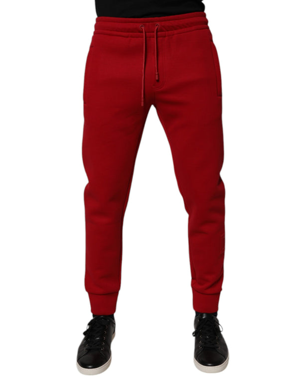 Dolce & Gabbana 70% Cotton 30% Nylon joggers in red