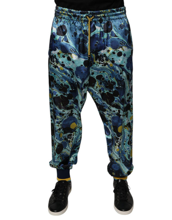 Dolce & Gabbana 95% Polyester 5% Elastane joggers in navy