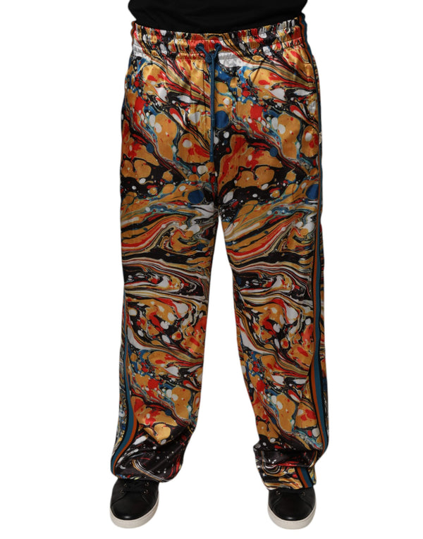 Dolce & Gabbana 95% Polyester joggers in multicolor
