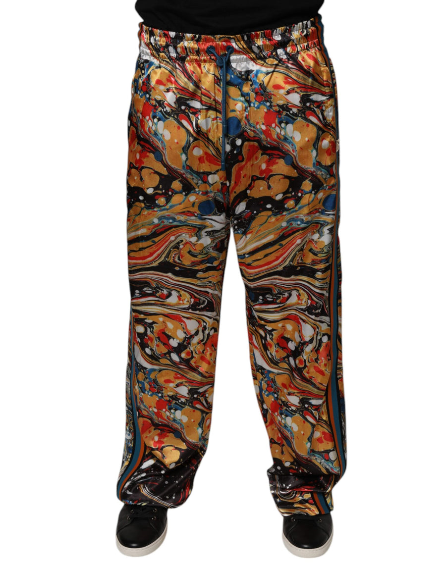 Dolce & Gabbana 95% Polyester joggers in multicolor
