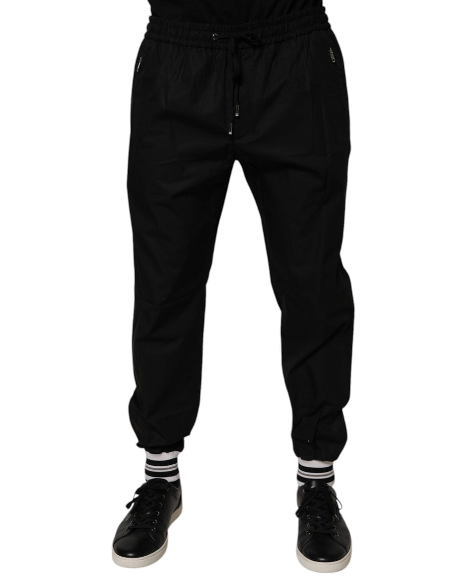 Dolce & Gabbana 100% Cotton joggers in black