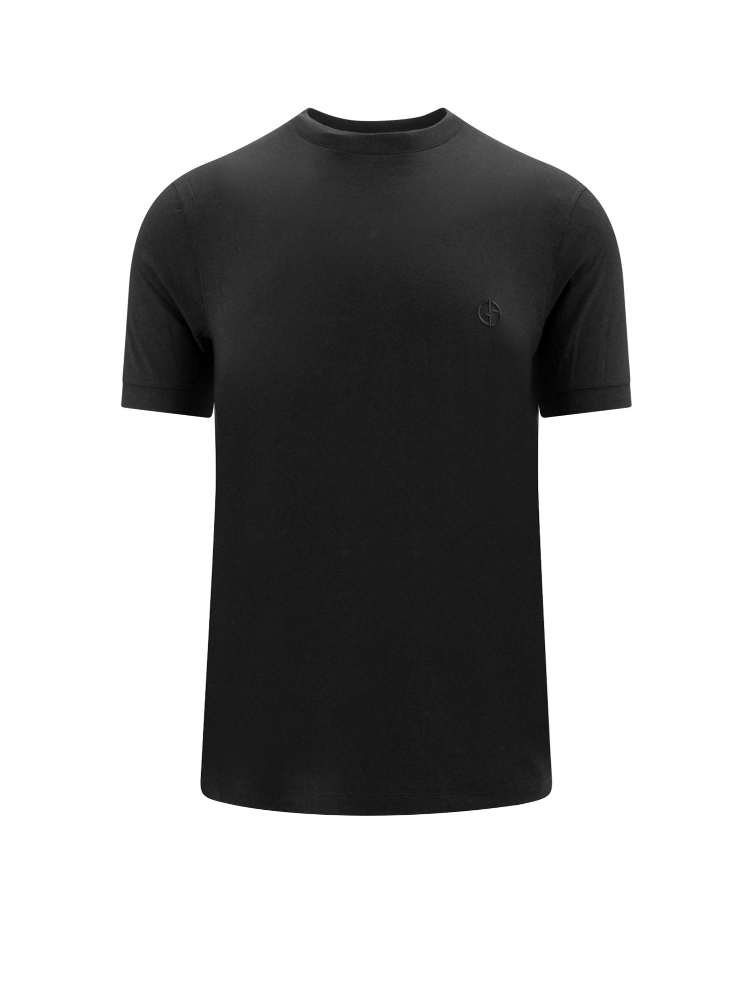 Giorgio Armani T-shirts and Polos Black Viscosa Elastane