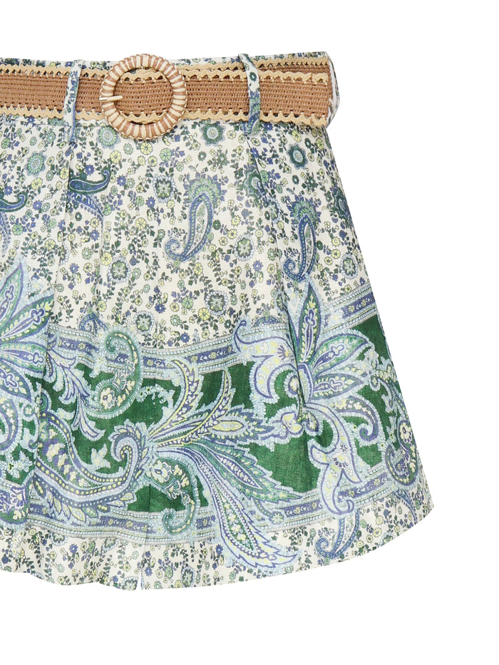 Zimmermann Shorts Blue Linen