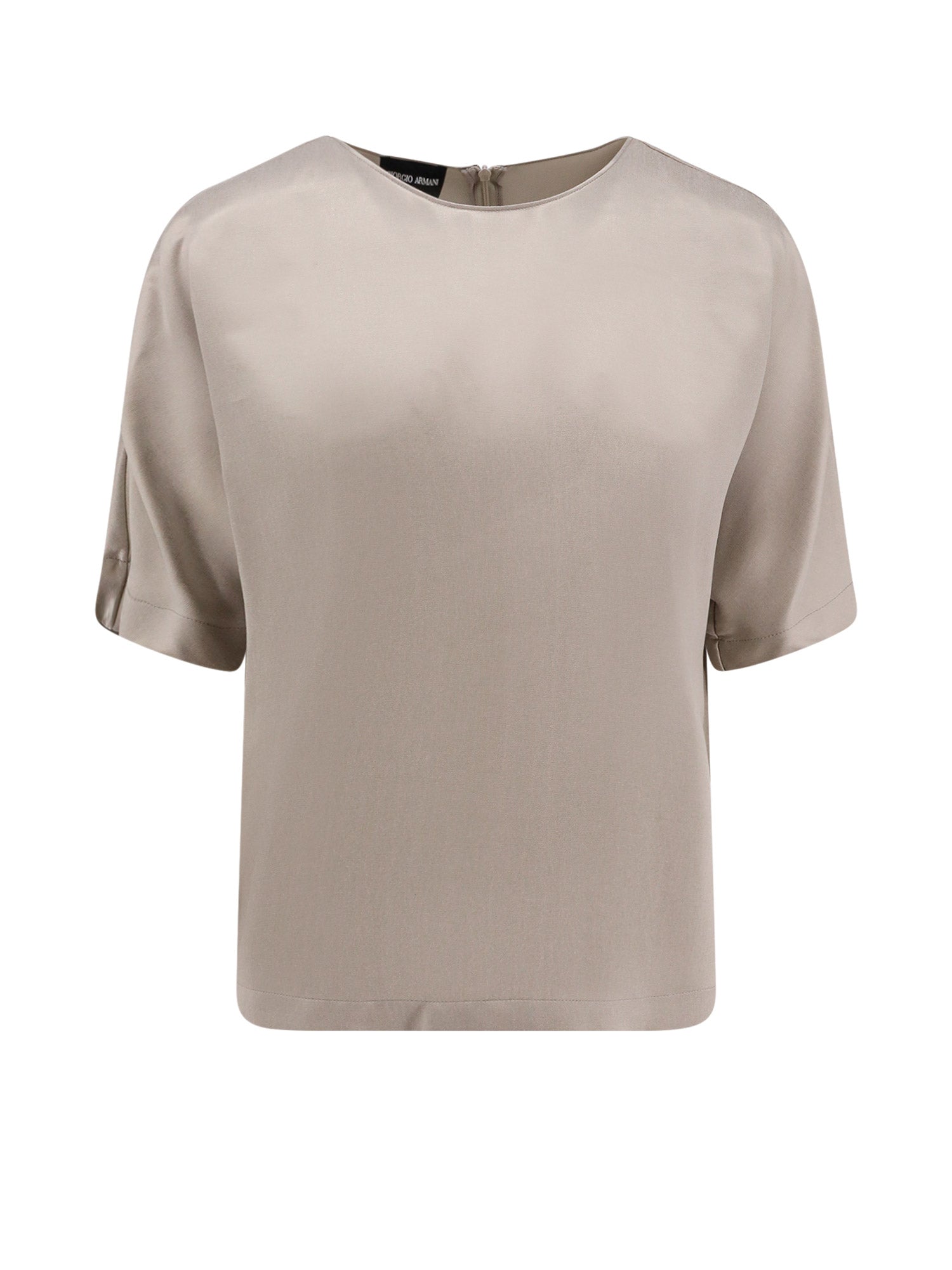 Giorgio Armani T-Shirts And Polos Grey Eco-viscosa Cupro