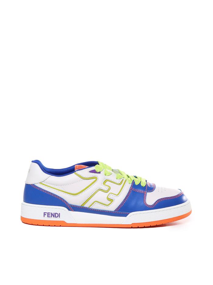 Fendi Sneakers Bluet+bian+wasab+ver Pelle Di Vitello