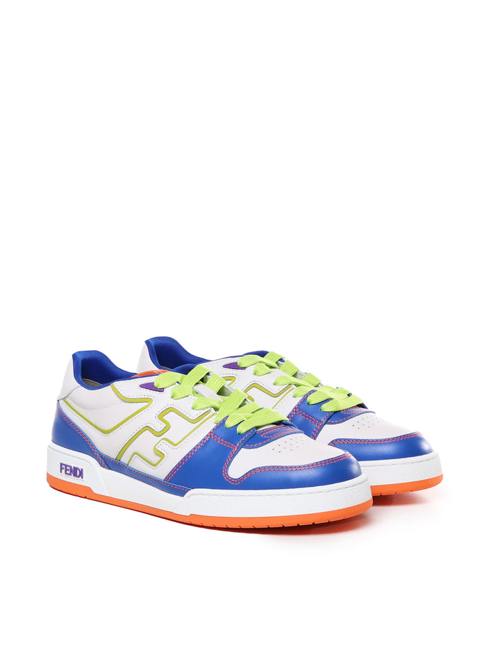 Fendi Sneakers Bluet+bian+wasab+ver Pelle Di Vitello