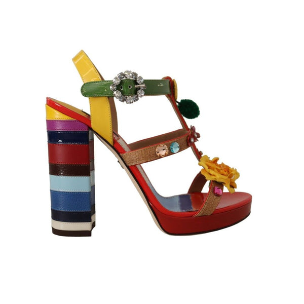 Dolce & Gabbana 23% Cotton heel in multicolor