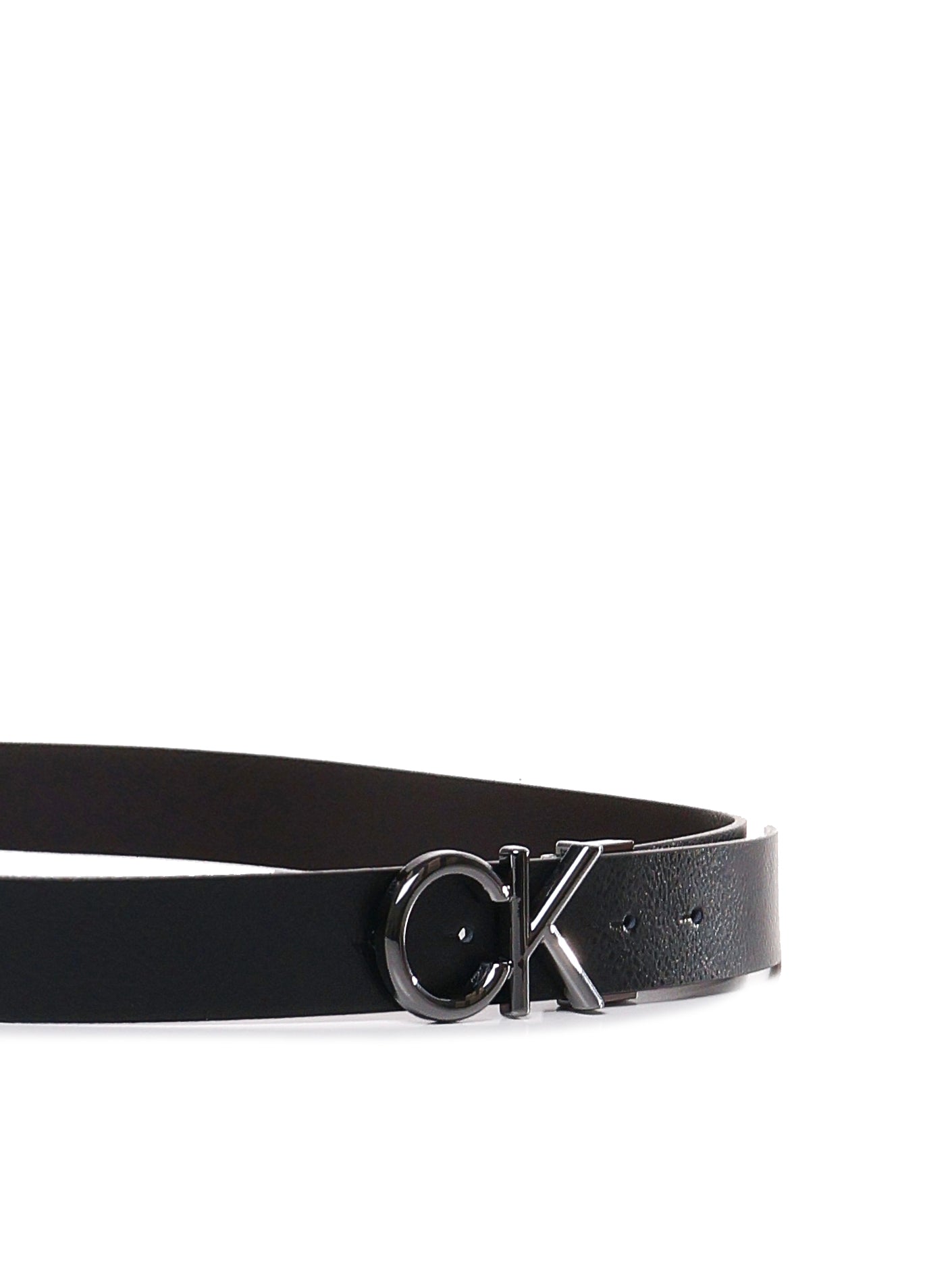 Calvin Klein Belts Black /dk Brown Leather (fwa)