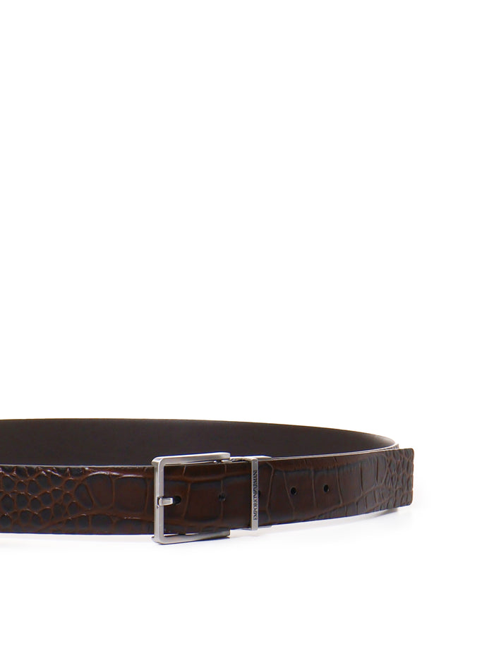 Emporio Armani Belts T.moro Cowskin