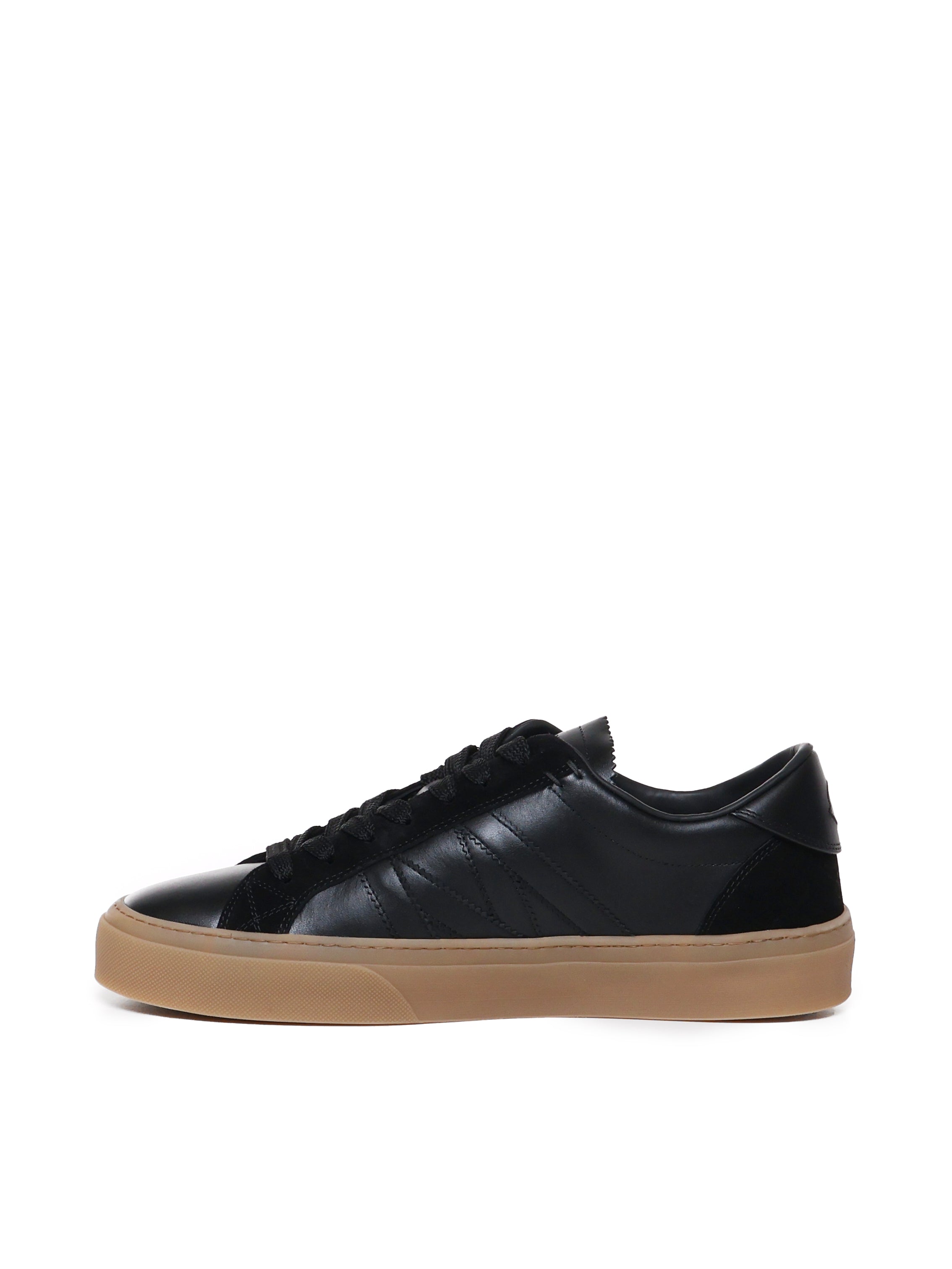 Moncler Sneakers Black, Biscuit Calfskin