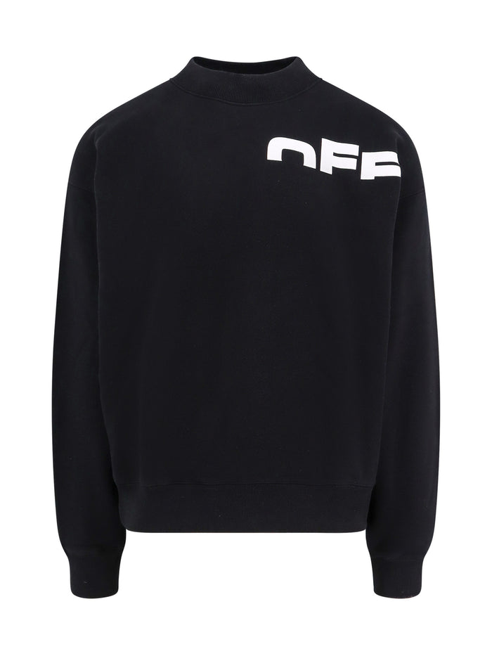 Off White Sweaters Black Cotone