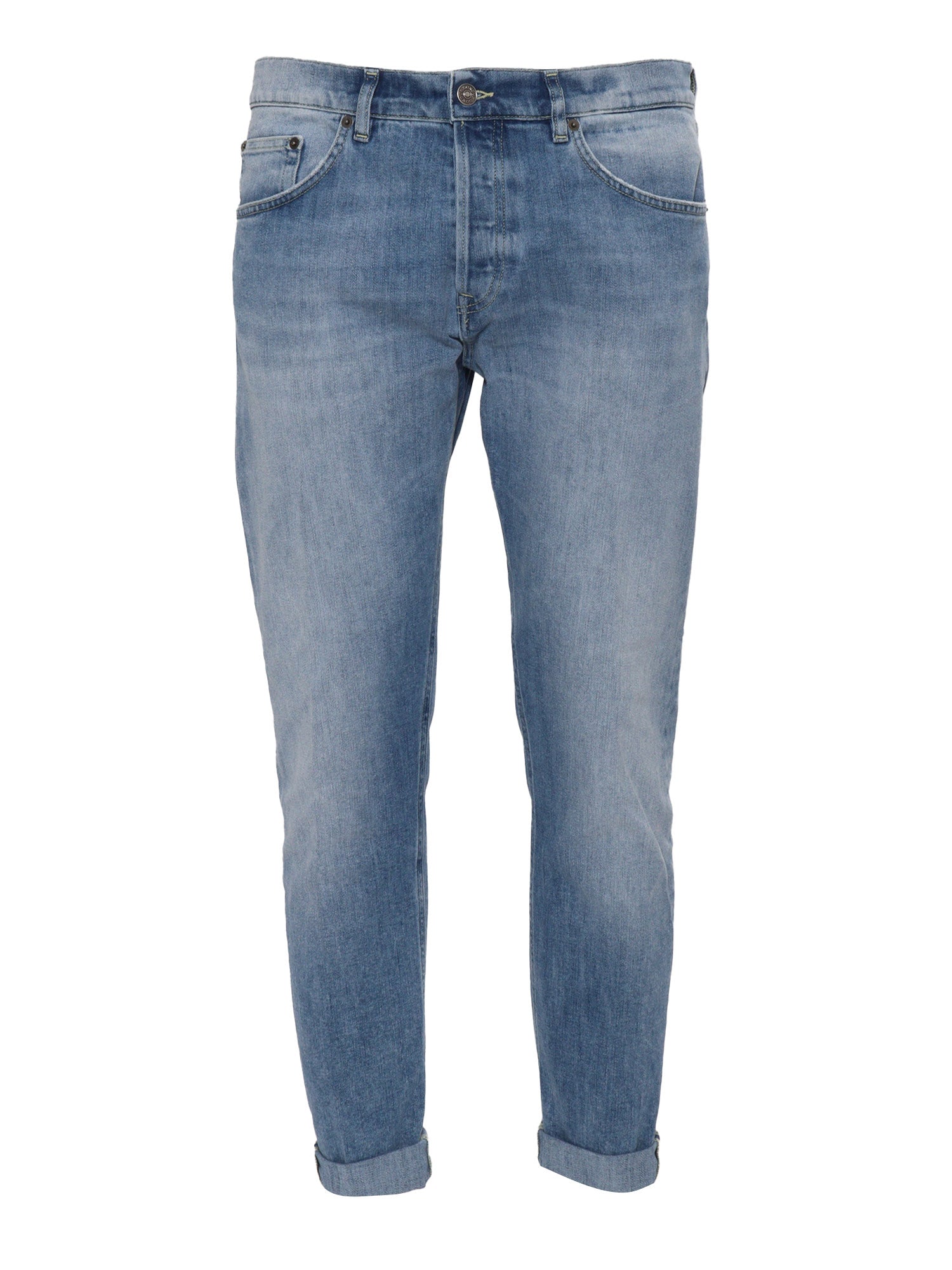 ICON PANTS Blue Cotton Elastomultiester Jean