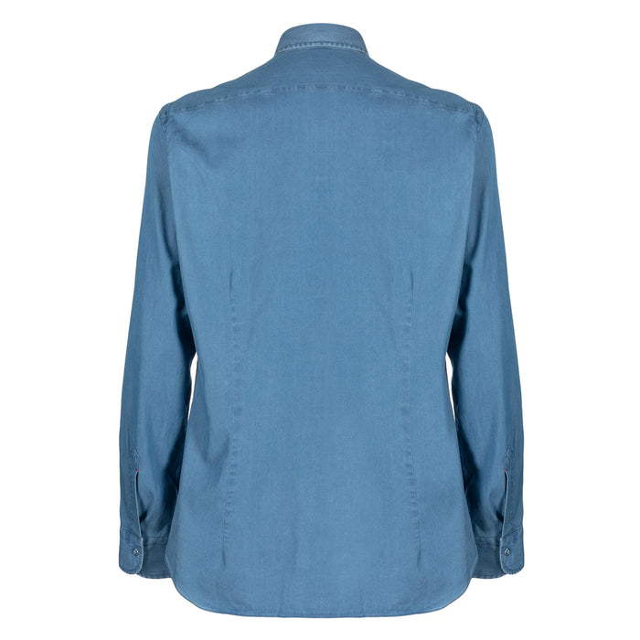 Shirt Mazzarelli Blue Cotton: 100