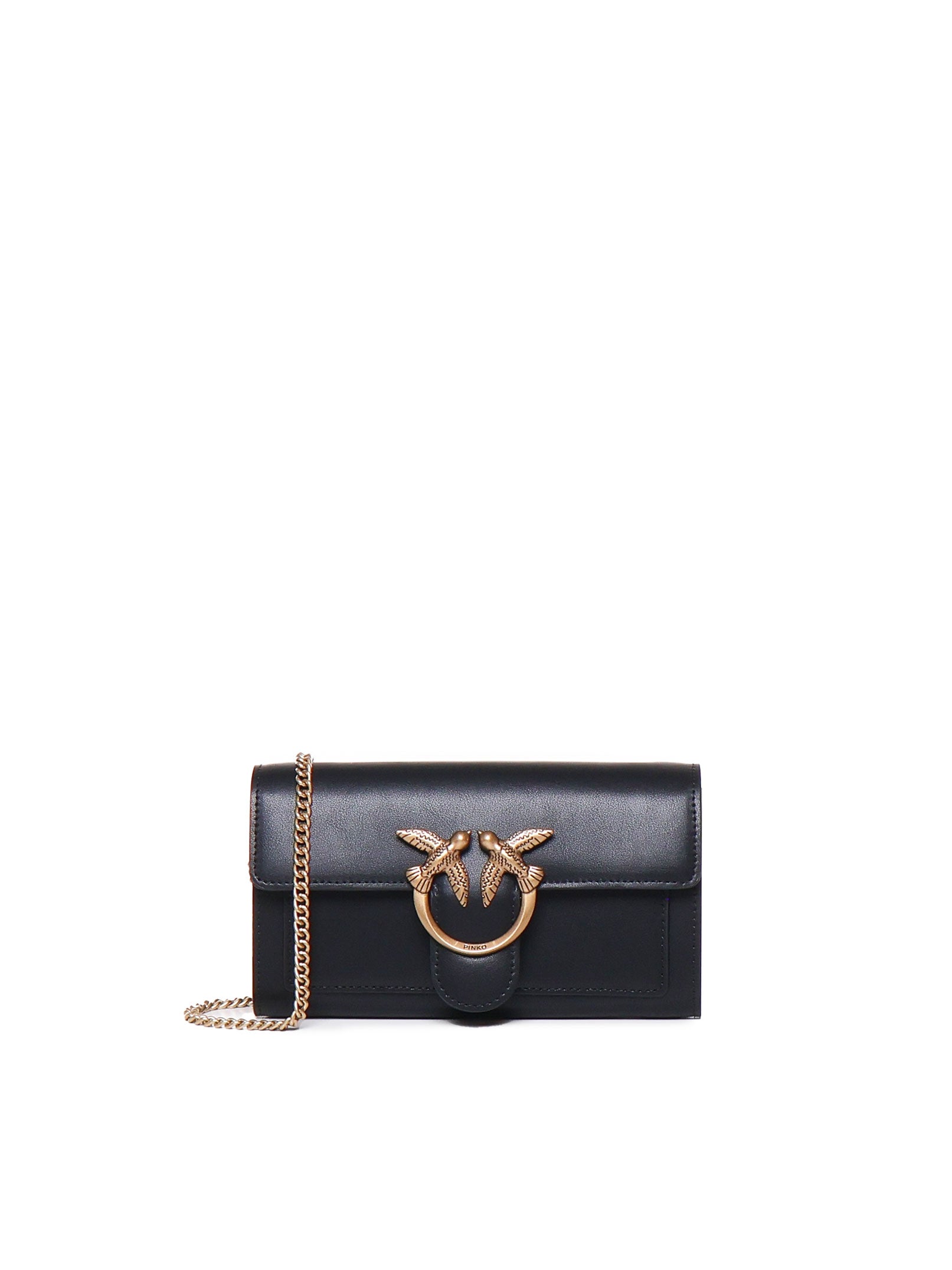 Pinko Wallets Black Cowhide