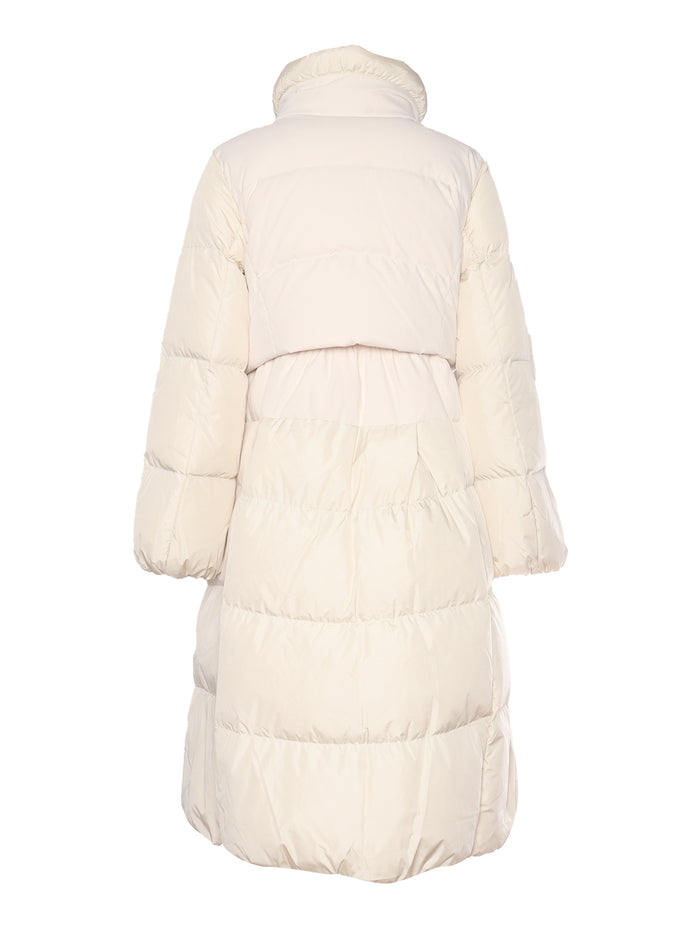 Eyma - Woman Down Coat Beige Short Puffer
