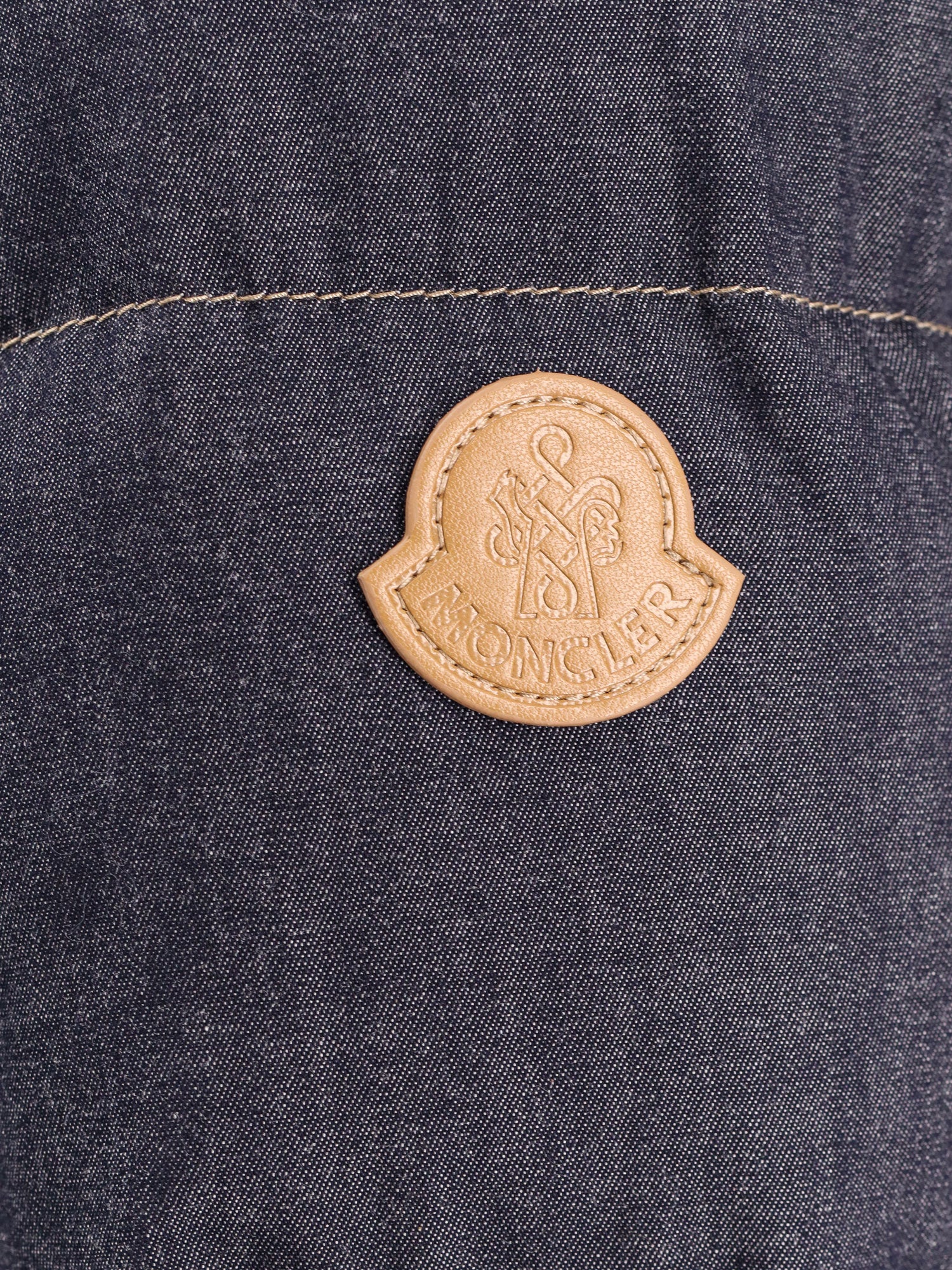 Moncler Jackets Blue Cotone Elastan