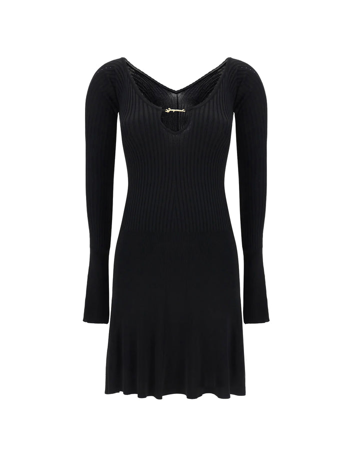 Jacquemus Dresses Black Viscose Polyester