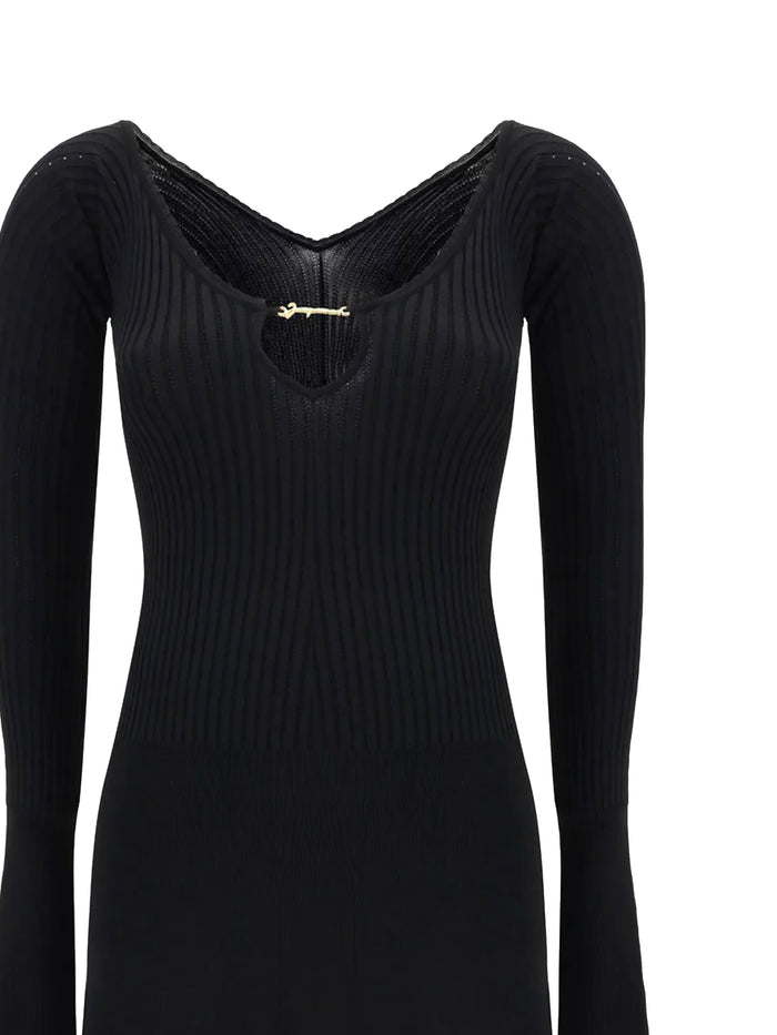 Jacquemus Dresses Black Viscose Polyester