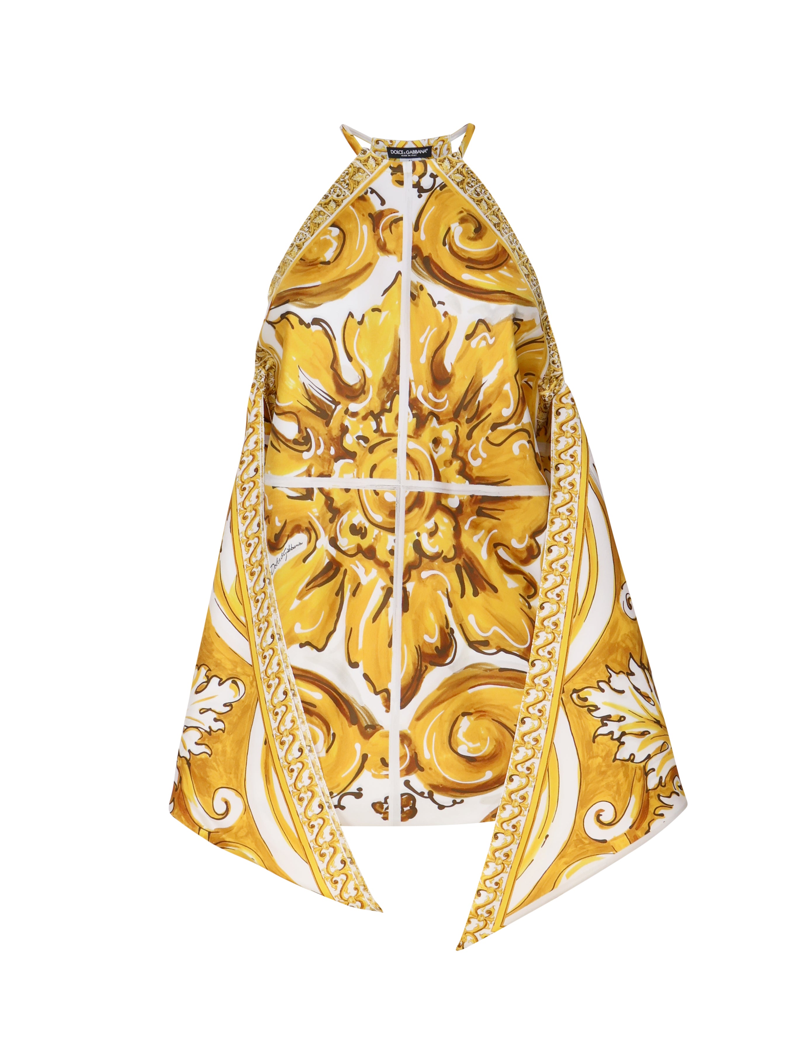 Dolce & Gabbana Top White, Yellow