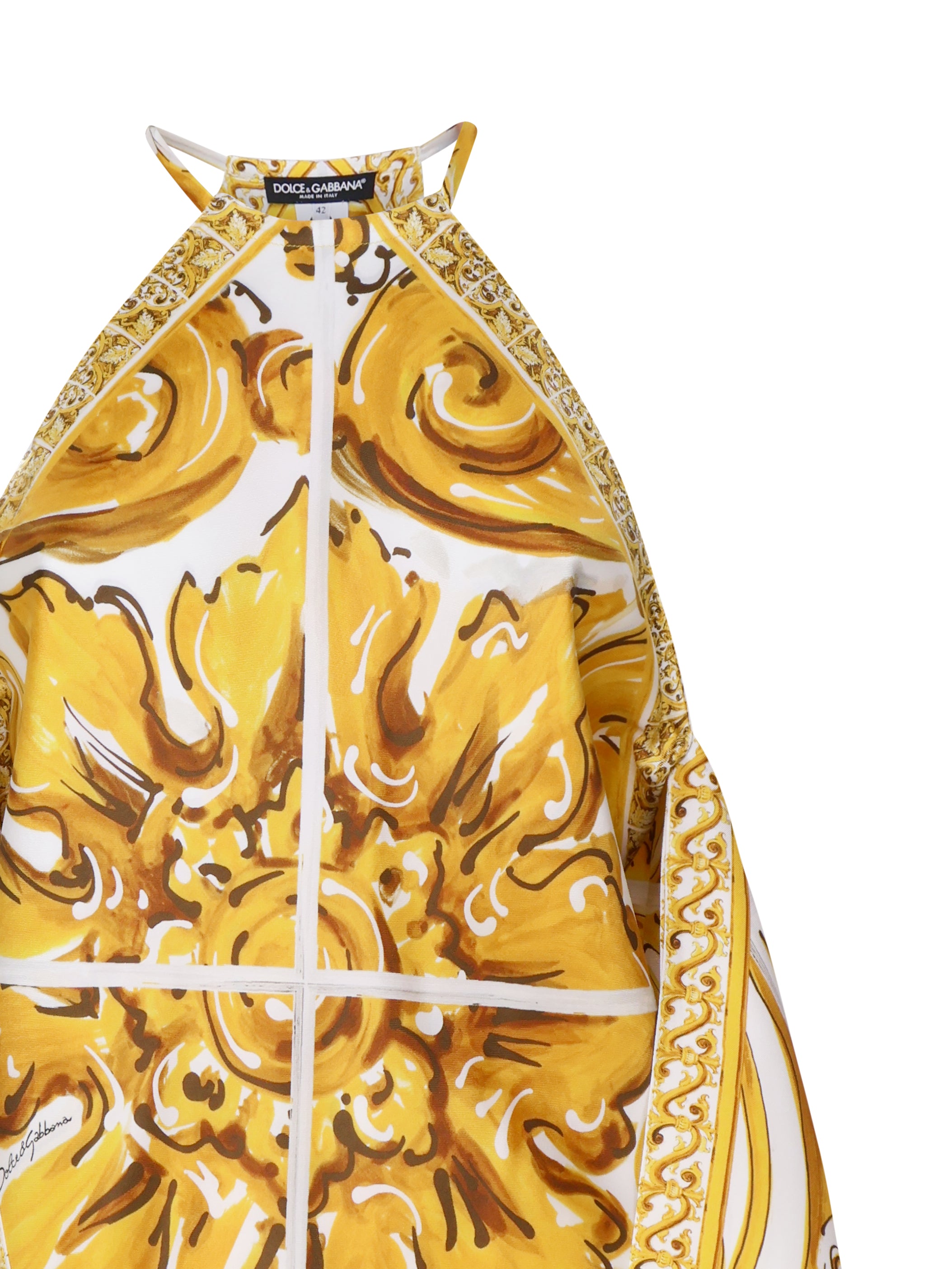 Dolce & Gabbana Top White, Yellow