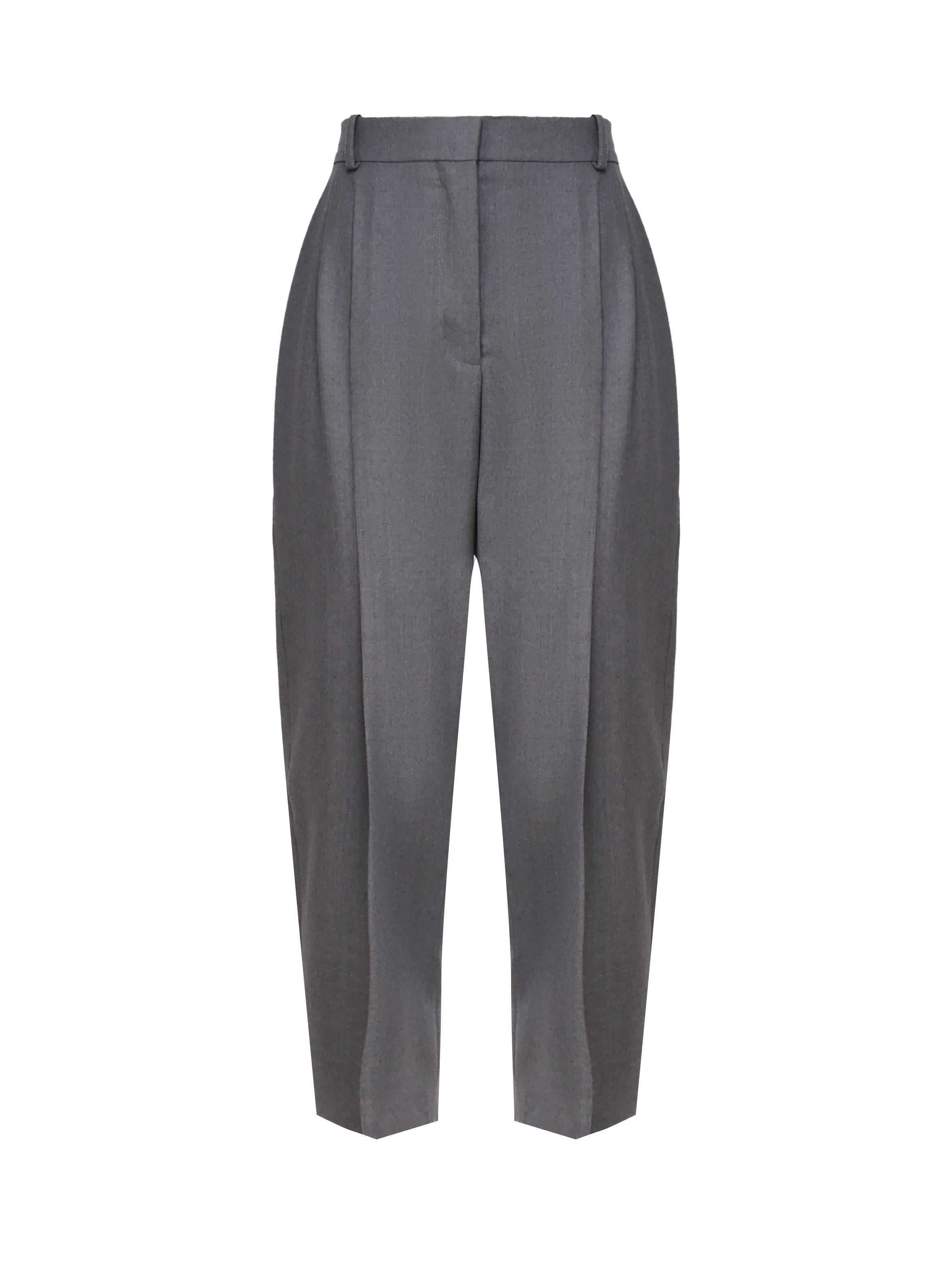 Stella Mccartney Trousers Light Grey Melange T: Wool