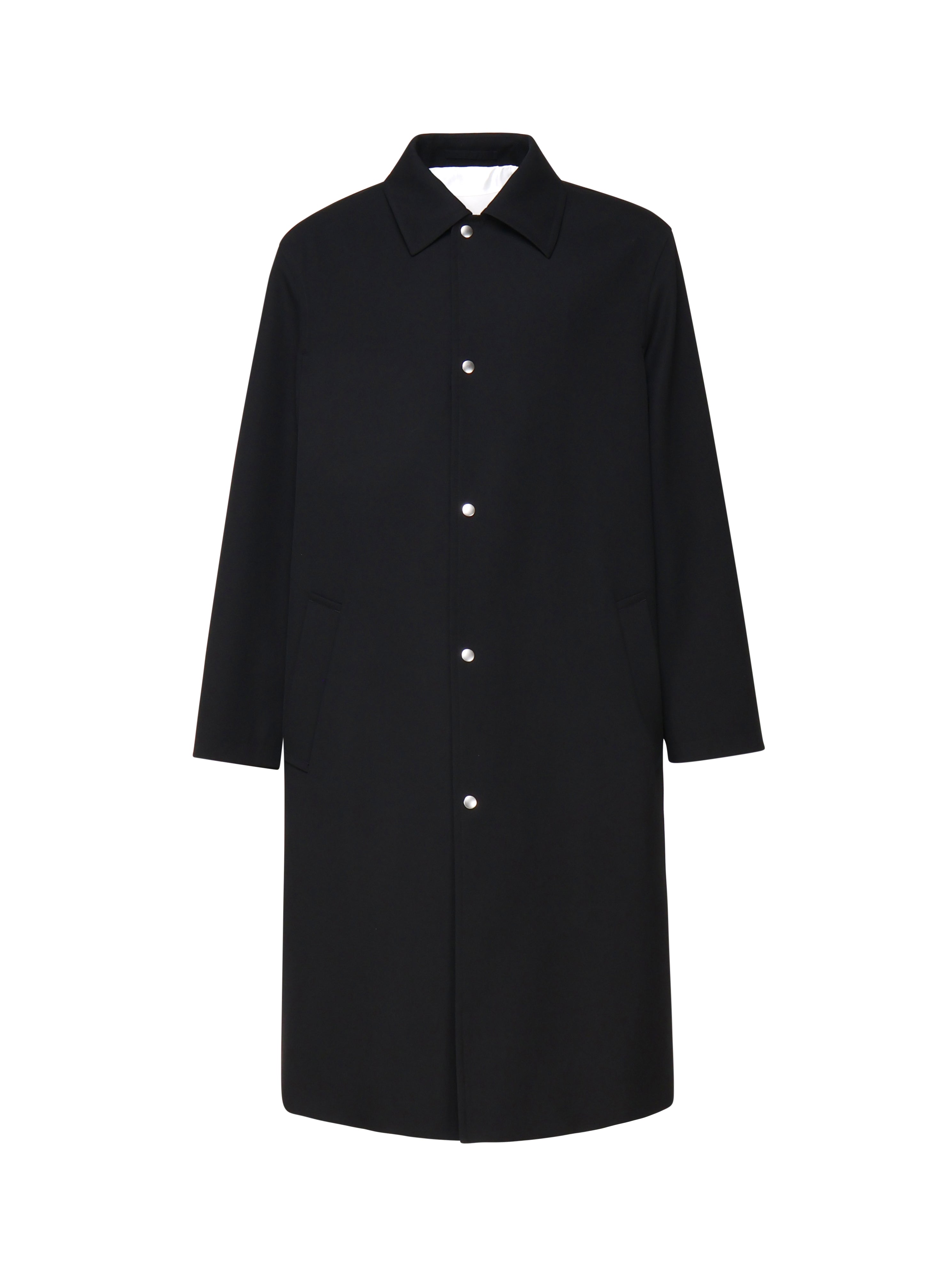 Jil Sander Coats Black Wool