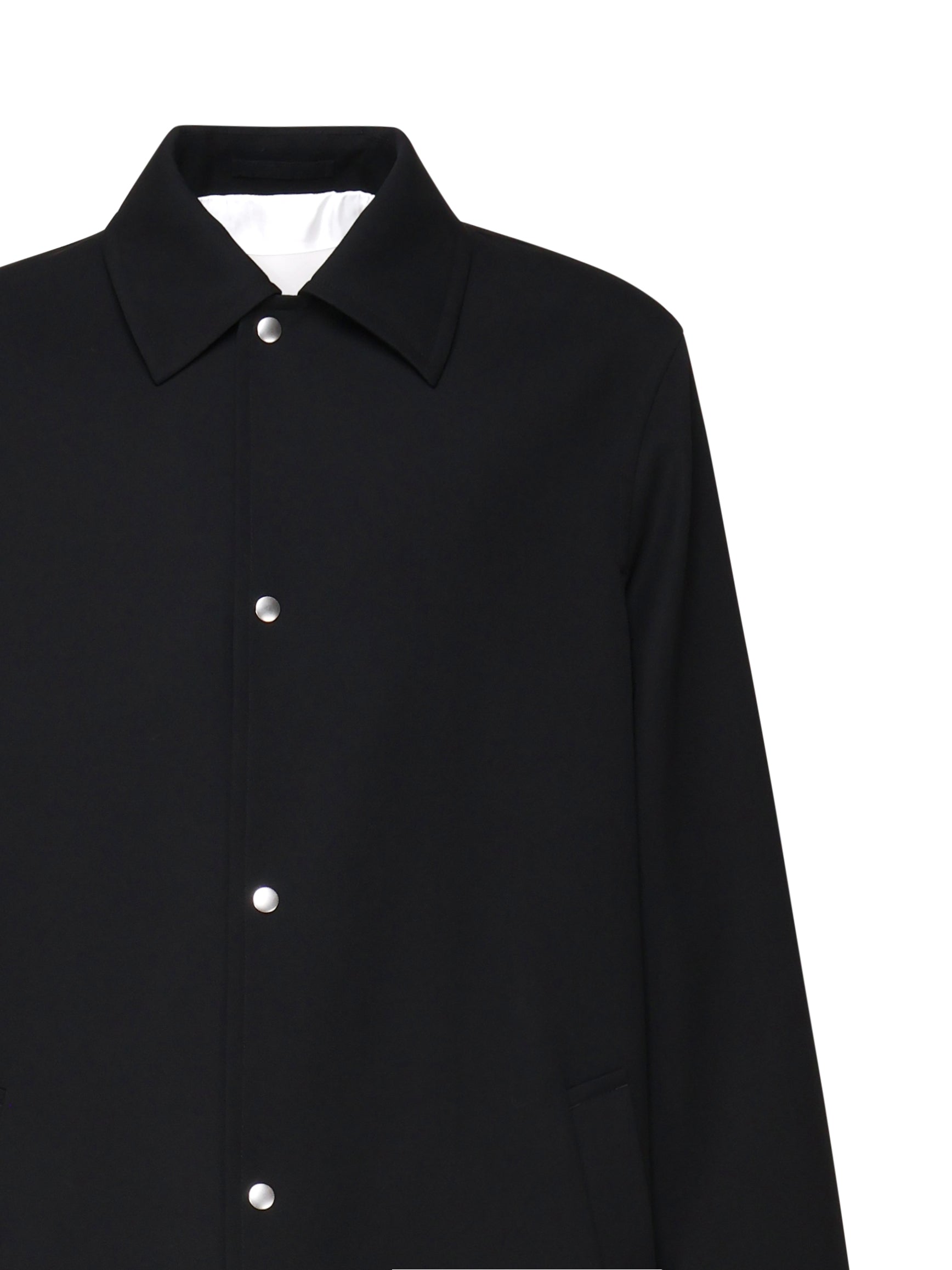 Jil Sander Coats Black Wool