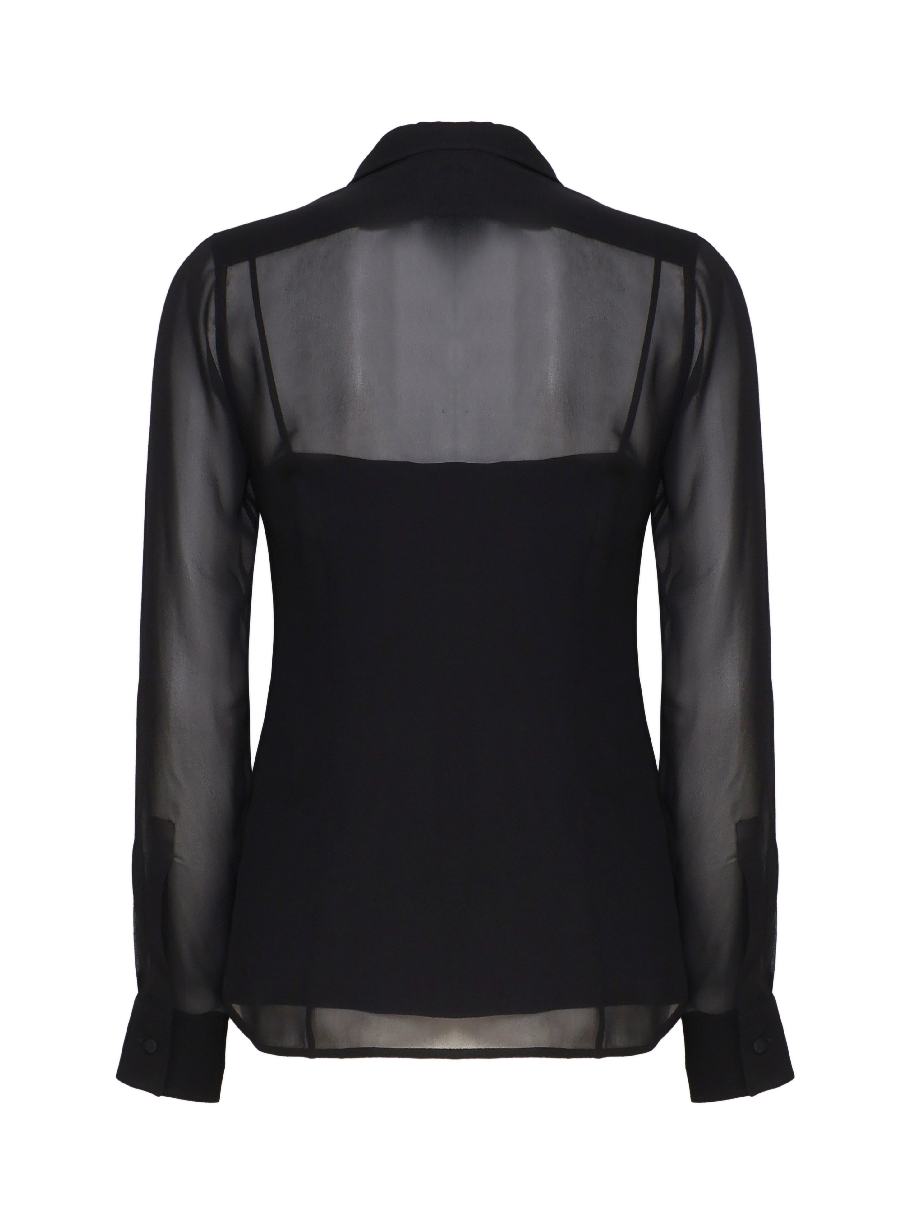 Max Mara Shirts Black Seta acetato