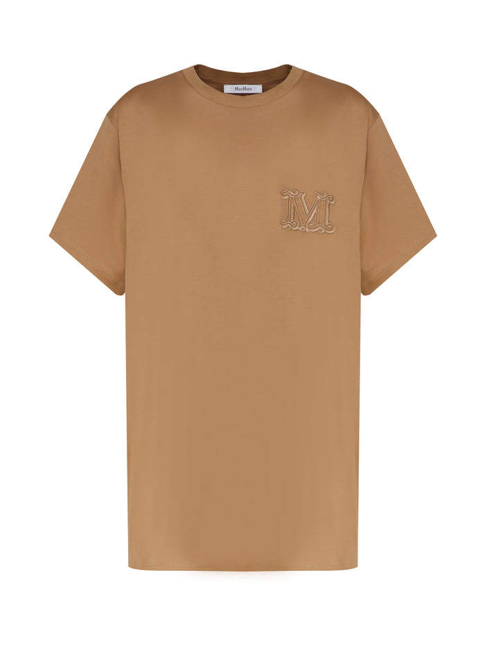 Max Mara T-Shirts And Polos Brown Cotone