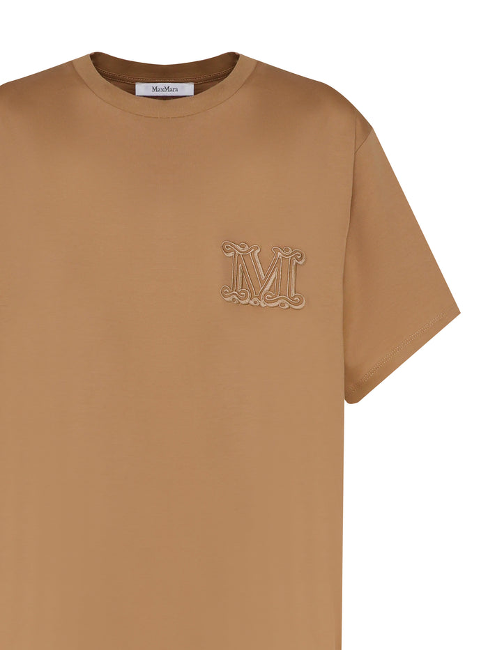 Max Mara T-Shirts And Polos Brown Cotone