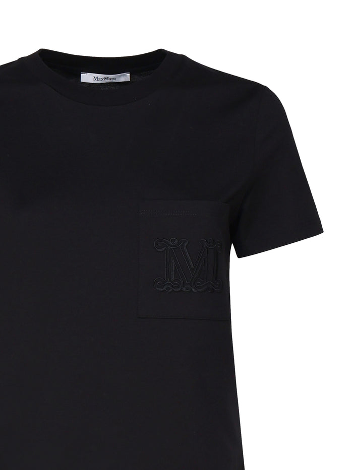 Max Mara T-Shirts And Polos Black A Maglia Cotone