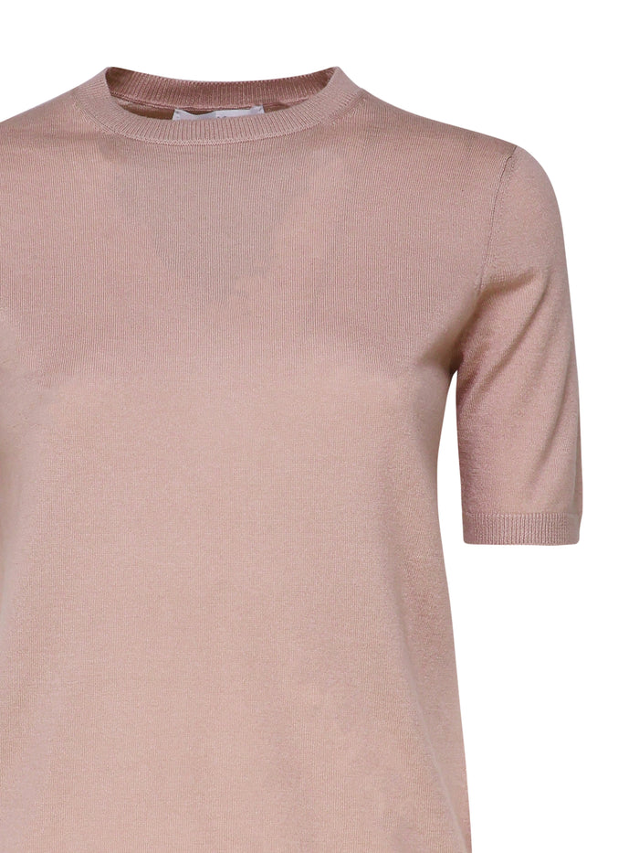 Max Mara T-Shirts And Polos Pink Silk Cashmere