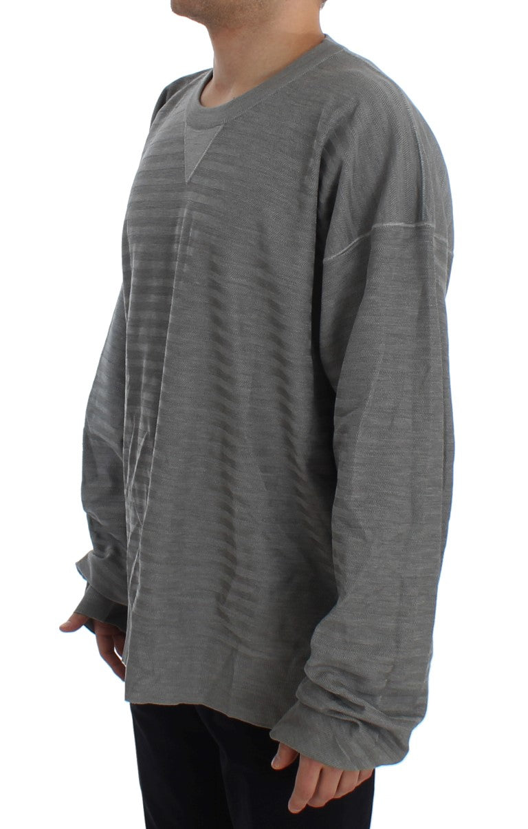 Dolce & Gabbana 95% Viscose sweater in gray — view 2