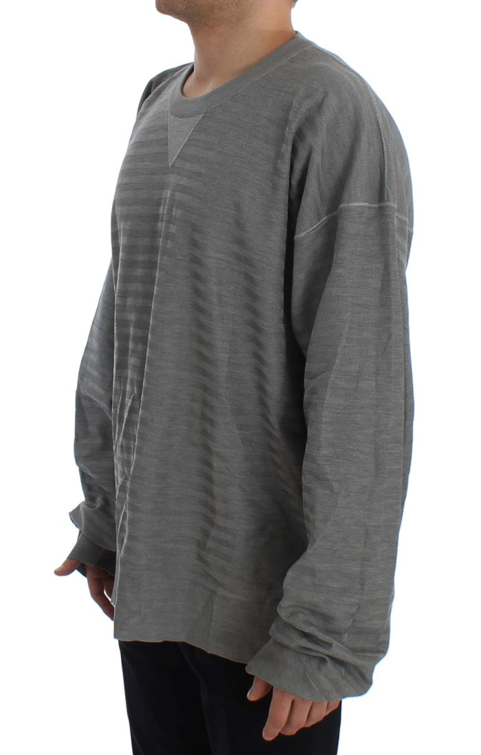 Dolce & Gabbana 95% Viscose sweater in gray — view 2
