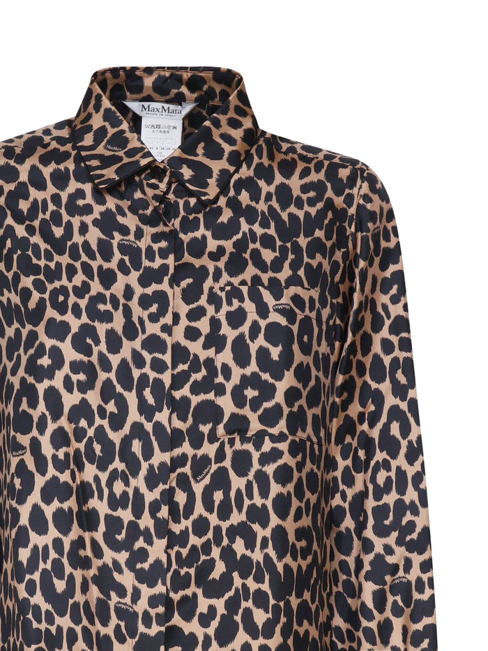 Max Mara Shirts Brown Seta