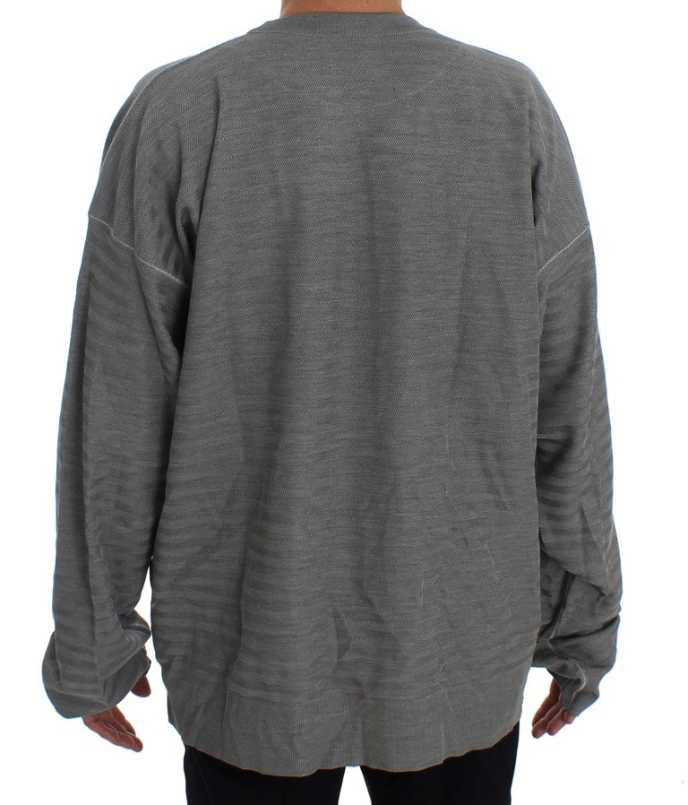 Dolce & Gabbana 95% Viscose sweater in gray — view 3