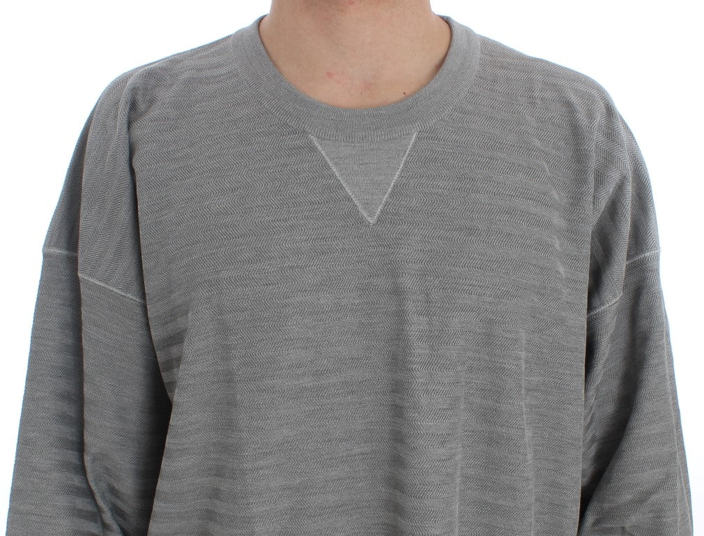 Dolce & Gabbana 95% Viscose sweater in gray — view 4