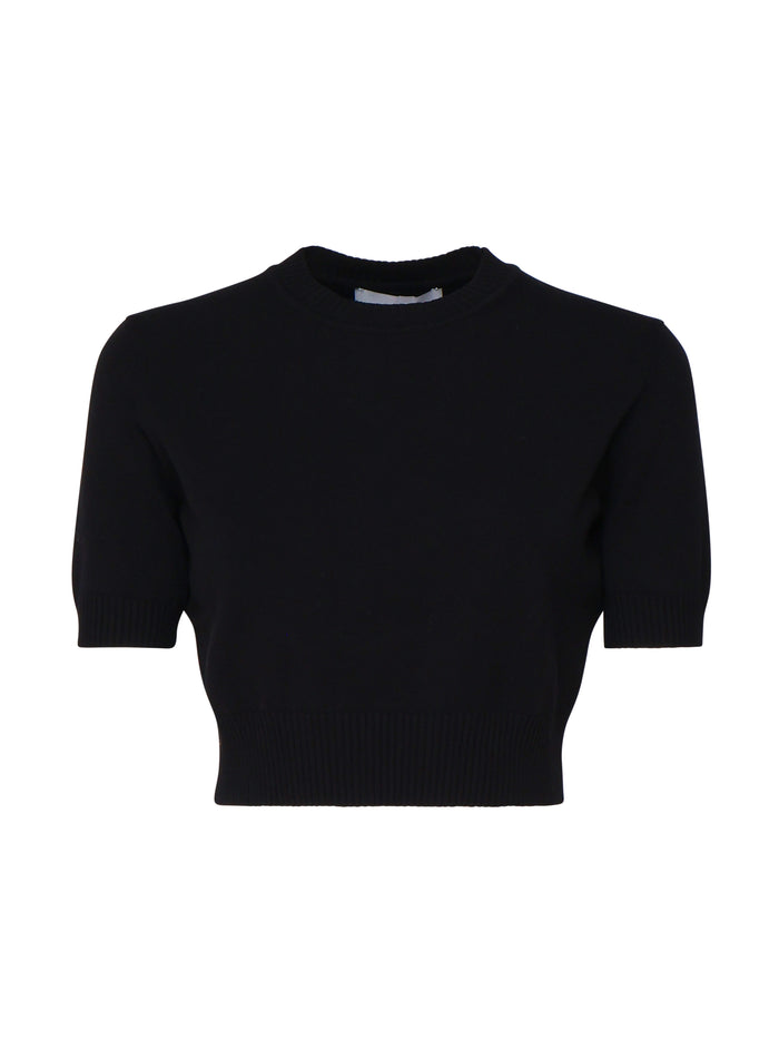 Sportmax Sweaters Black Viscosa
