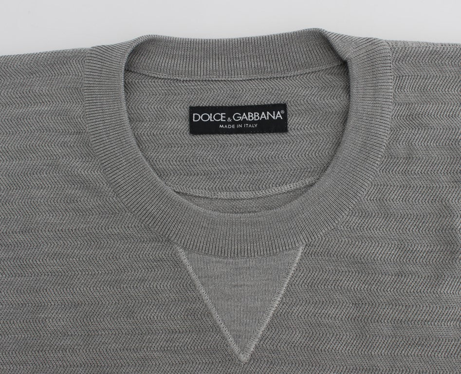 Dolce & Gabbana 95% Viscose sweater in gray — view 5