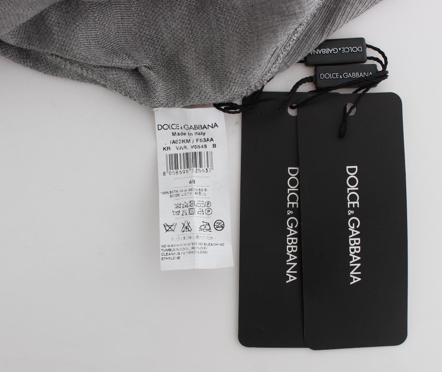 Dolce & Gabbana 95% Viscose sweater in gray — view 6