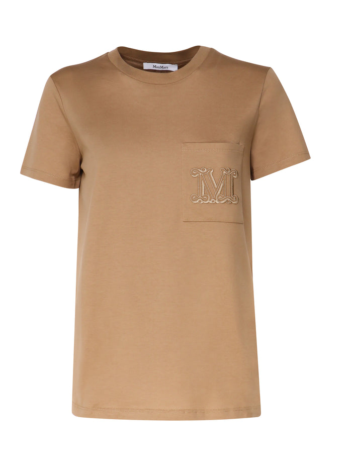 Max Mara T-Shirts And Polos Brown A Maglia Cotone