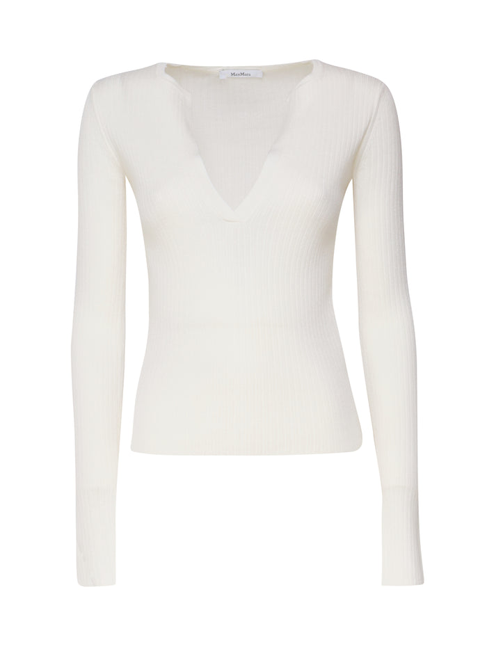 Max Mara Sweaters Vanilla In Maglia Seta