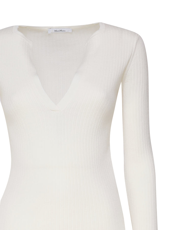 Max Mara Sweaters Vanilla In Maglia Seta